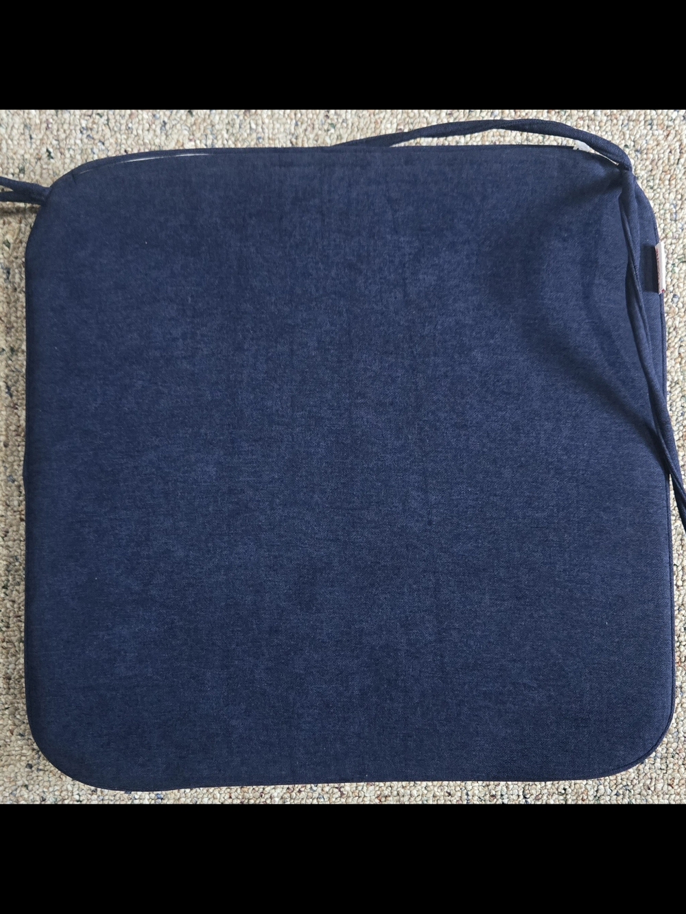 2 NAVY DINING CHAIR CUSHION